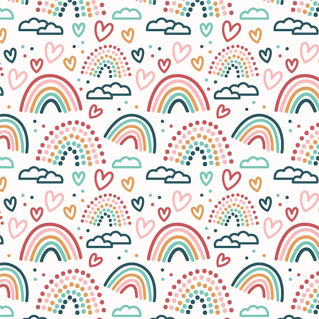 Ontwerp van regenboogpatroon