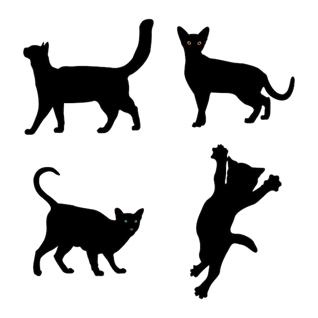 Ontwerp van silhouetten van huisdieren
