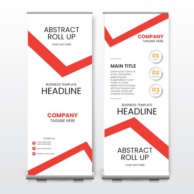 Vector ontwerp van standbanners