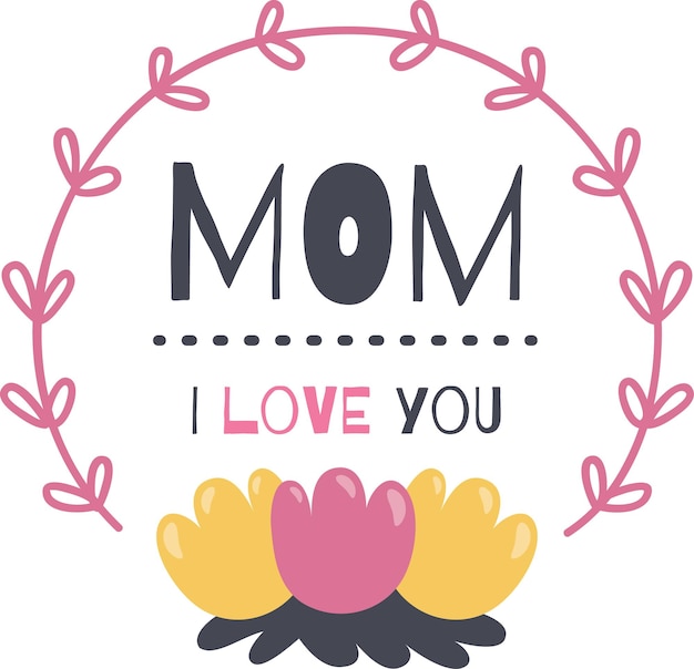 Ontwerp van stickers en posters voor Moedersdag