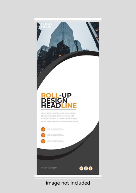 ontwerp van vector rollup banners