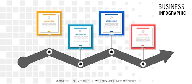 Ontwerp van vectorinfografische elementen