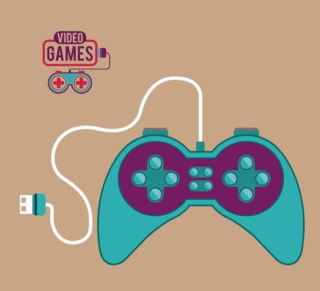 Vector ontwerp van videogames