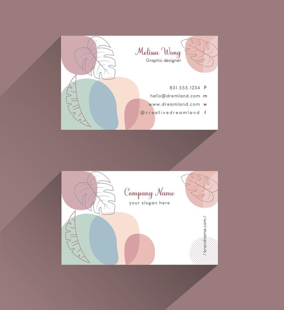 Ontwerp van visitekaartjes