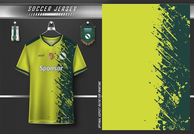 Ontwerp van voetbalshirt voor sublimatie