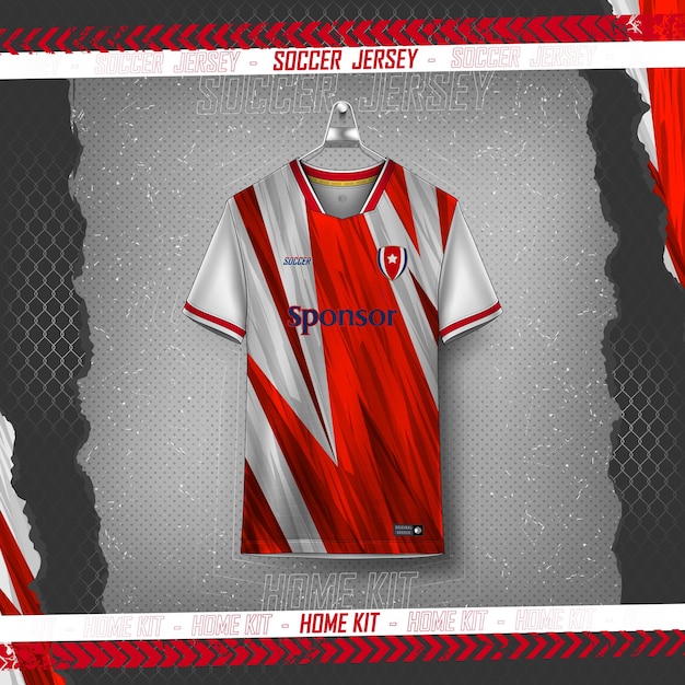 Ontwerp van voetbaltrui voor sublimatie, ontwerp van sportt-shirts