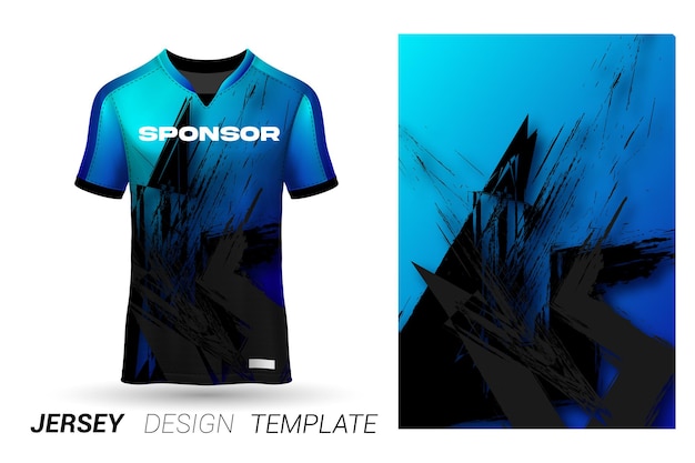 Ontwerp van voetbaltrui voor sublimatie, ontwerp van sportt-shirts