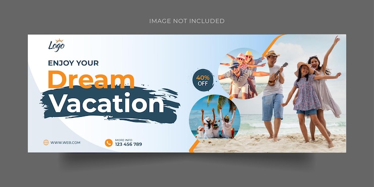 Vector ontwerp van webbanners voor reizen