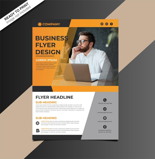 ontwerp van zakelijke flyers