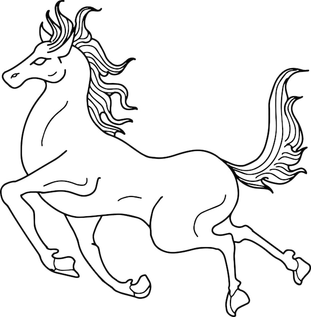 Ontwerp Vector Horse Run-overzicht