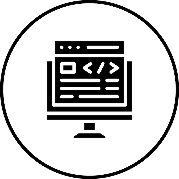 Ontwerp vector icoon illustratie van Codering en Ontwikkeling icoon set