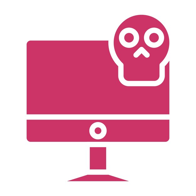 Ontwerp Vector Ransomware Attack Icon Stijl