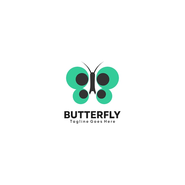 ontwerp vectorafbeelding van logo vlinder en pictogram vlinder