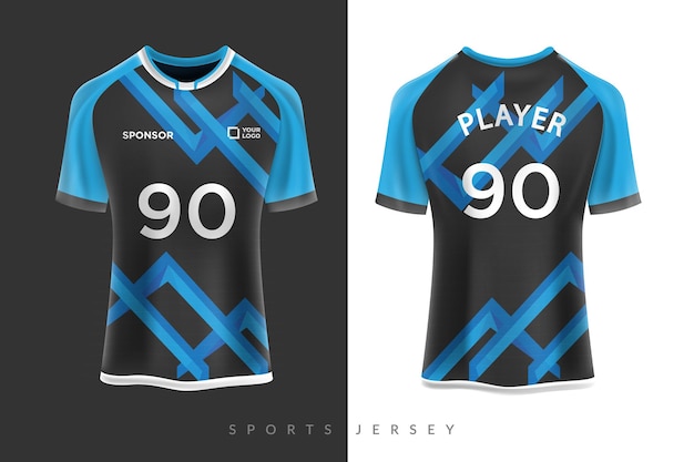 Ontwerp voetbalshirt en sportt-shirt