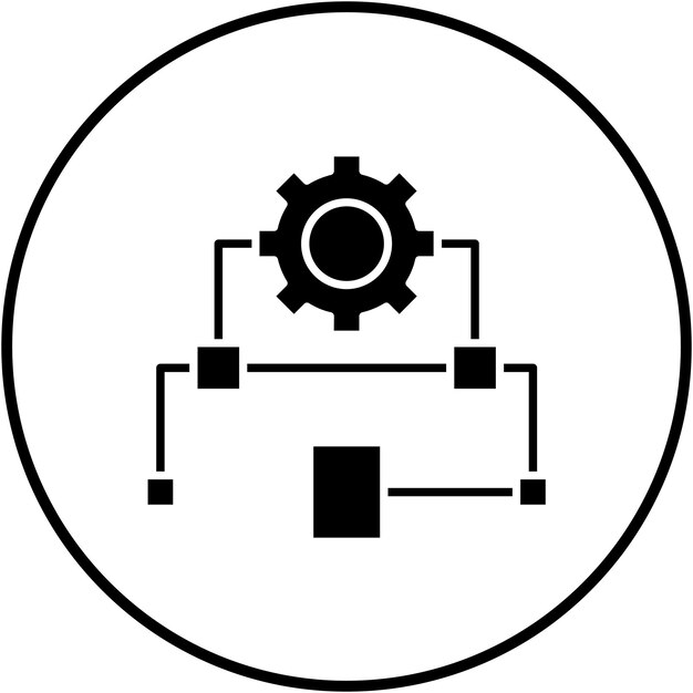 Ontwerpalgoritme vector icoon Kan worden gebruikt voor Data Analytics iconset
