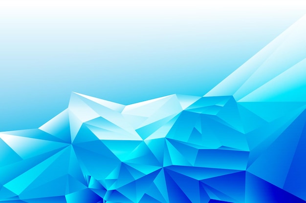 Ontwerpconcept - abstracte blauw witte geometrische gradiënt veelhoekige driehoek vorm achtergrond