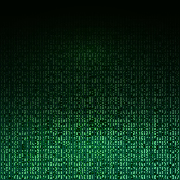 Ontwerpelementen Binaire computercode halftoonpatroon donkere achtergrond Vector illustratie eps 10 frame met digitale gegevenscryptografie textuur voor technologie elektronisch netwerkalgoritme