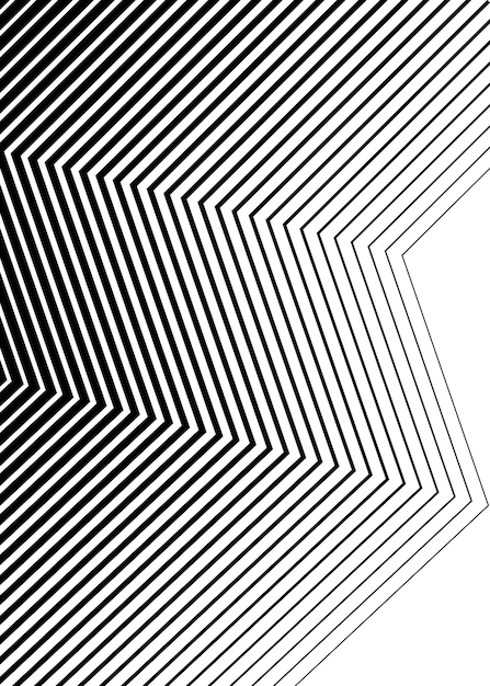 Ontwerpelementen Gebogen scherpe hoeken veel streak Abstracte verticale gebroken strepen op witte achtergrond geïsoleerd Creatieve band art Vector illustratie EPS 10 Zwarte lijnen gemaakt met behulp van Blend Tool