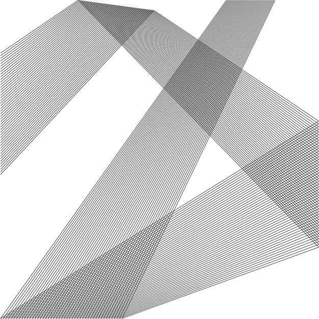 Ontwerpelementen Gebogen scherpe hoeken veel streak Abstracte verticale gebroken strepen op witte achtergrond geïsoleerd Creatieve band art Vector illustratie EPS 10 Zwarte lijnen gemaakt met behulp van Blend Tool