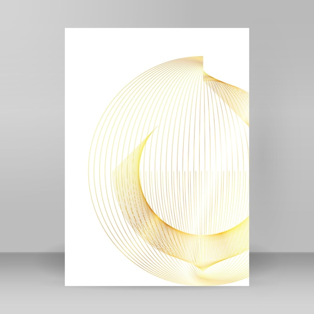 Ontwerpelementen Golf van vele glinsterende lijnen Abstracte verticale gloed golvende strepen op witte achtergrond geïsoleerd creatieve lijntekeningen Vector illustratie EPS-10 art deco-stijl voor bruiloft uitnodiging