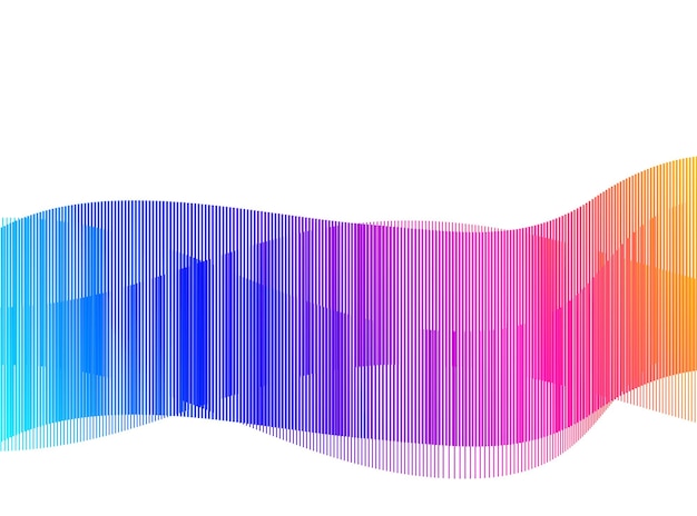 Ontwerpelementen Golf van vele grijze lijnen Abstracte golvende strepen op witte achtergrond geïsoleerd Creatieve lijntekeningen Vectorillustratie EPS 10 Kleurrijke glanzende golven met lijnen gemaakt met behulp van Blend Tool