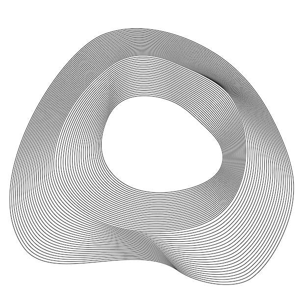 Ontwerpelementen Ring cirkel elegante framerand Abstract Circulair logo-element op witte achtergrond geïsoleerd Creatieve kunst Vectorillustratie EPS 10 digitaal voor promotie nieuw product