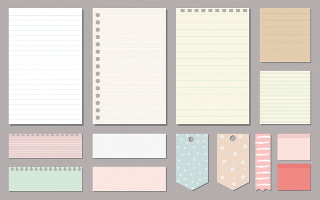 ontwerpelementen voor notebook