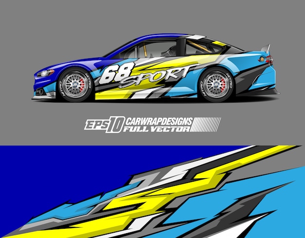 Ontwerpen van decals voor raceauto's