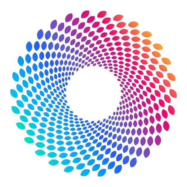Ontwerpgolfelementen van veel paarse lijnen cirkelring Abstracte verticale golvende strepen op witte achtergrond geïsoleerde vectorillustratie EPS 10 Kleurige golven met lijnen gemaakt met behulp van Blend Tool