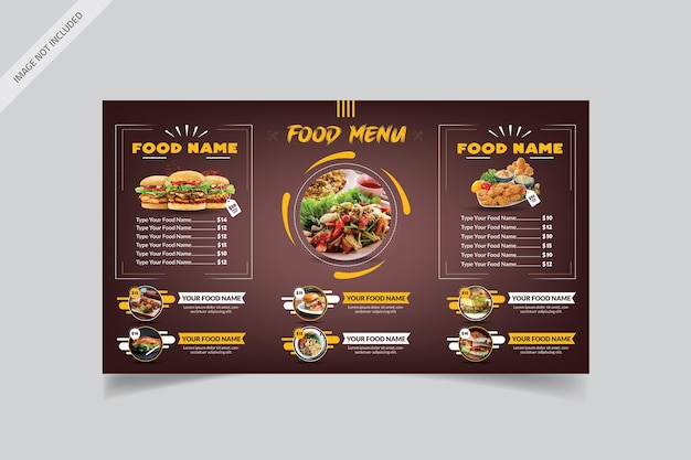 Ontwerpsjablonen voor digitale menu's