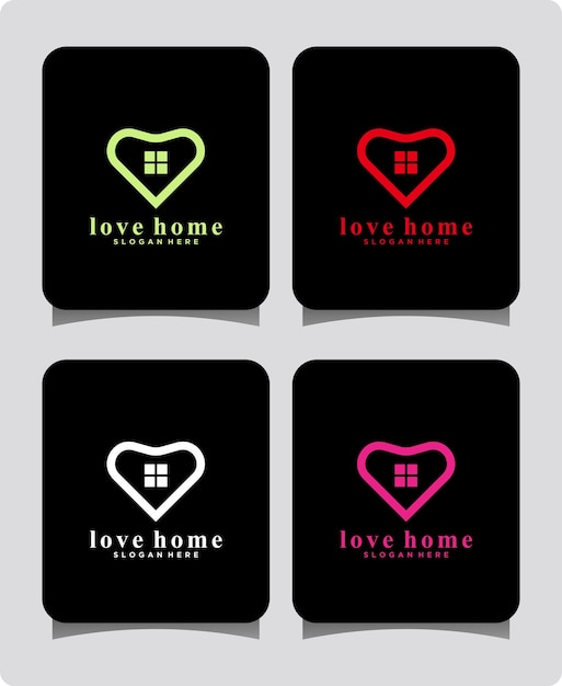 Ontwerpsjabloon Home Love-logo