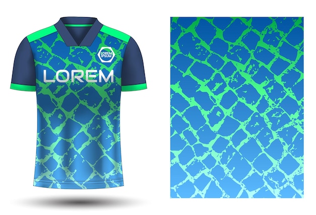 Ontwerpsjabloon voetbal sportshirt jersey