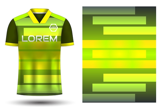 Ontwerpsjabloon voetbal sportshirt jersey