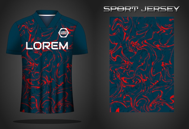 Ontwerpsjabloon voetbal sportshirt jersey