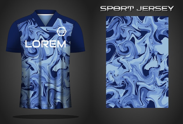 Ontwerpsjabloon voetbal sportshirt jersey