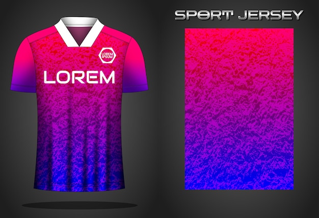 Ontwerpsjabloon voetbal sportshirt jersey