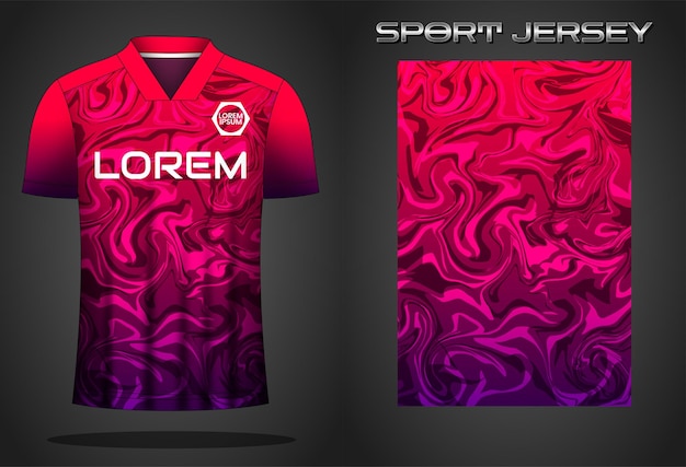 Ontwerpsjabloon voetbal sportshirt jersey