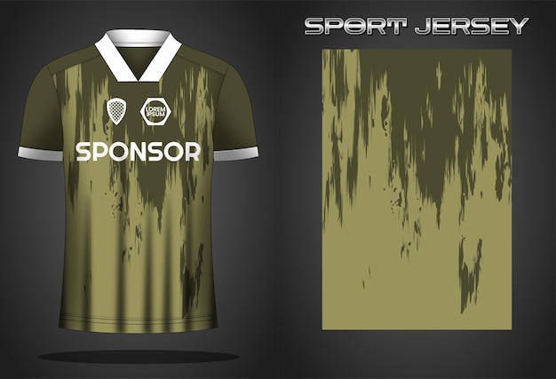 Ontwerpsjabloon voetbal sportshirt jersey