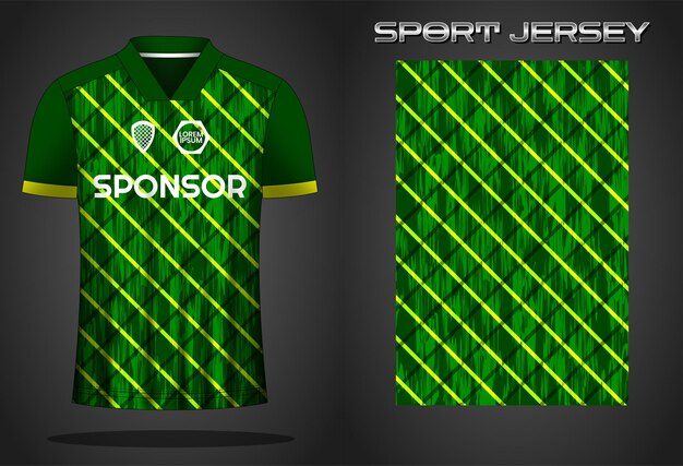 Ontwerpsjabloon voetbal sportshirt jersey