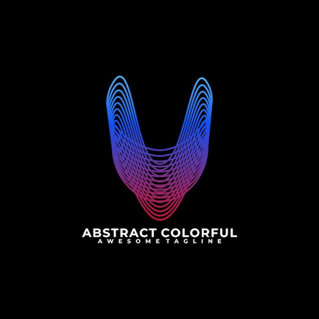 Vector ontwerpsjabloon voor abstract kleurrijk logo