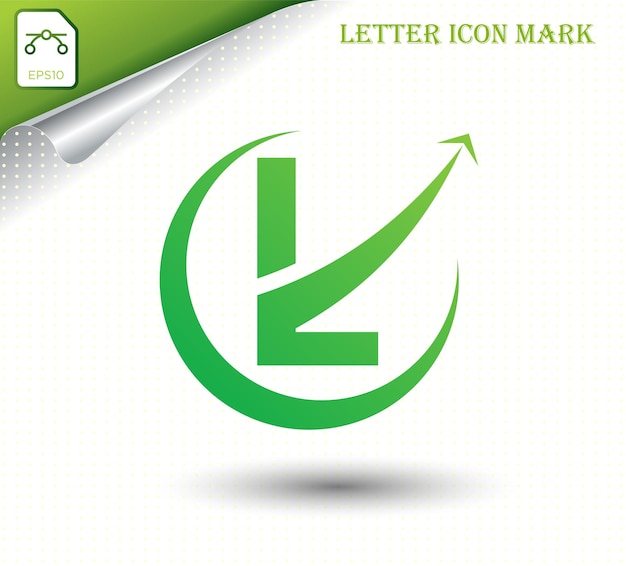 Ontwerpsjabloon voor abstracte letter L-logo