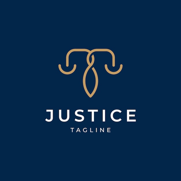 Ontwerpsjabloon voor advocatenkantoor logo