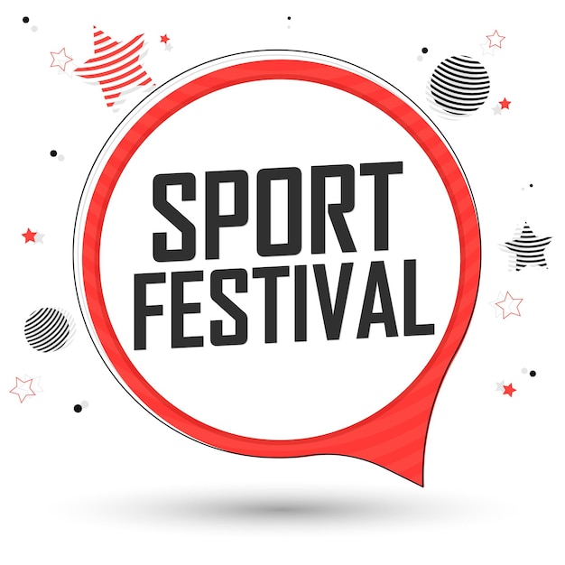 Ontwerpsjabloon voor banners van sportfestivals