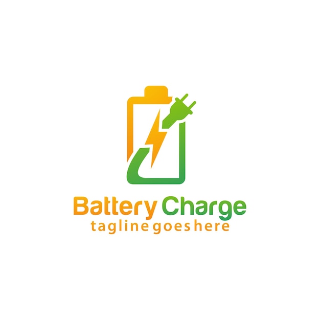 Ontwerpsjabloon voor batterijlading-logo