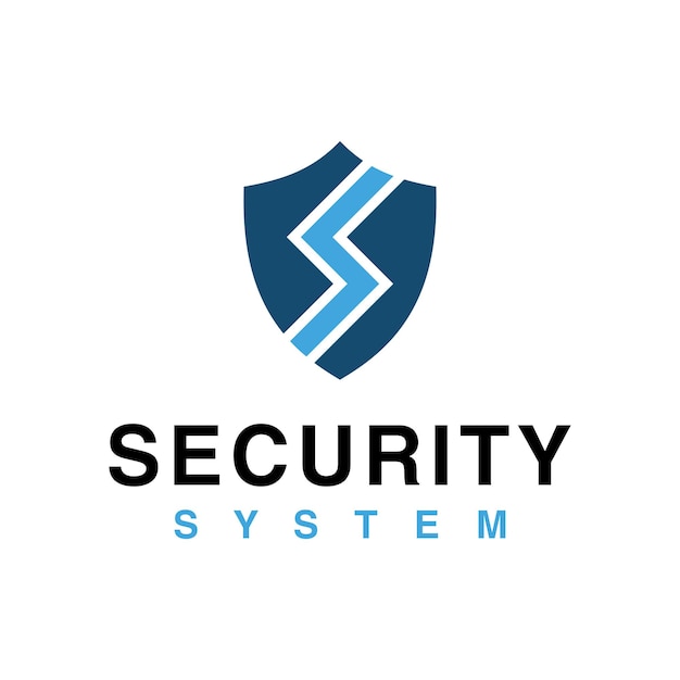 Ontwerpsjabloon voor beveiligingsschild-logo