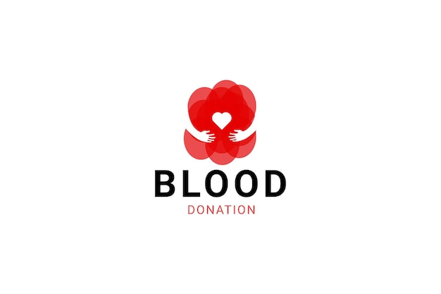 Ontwerpsjabloon voor bloeddonorlogo