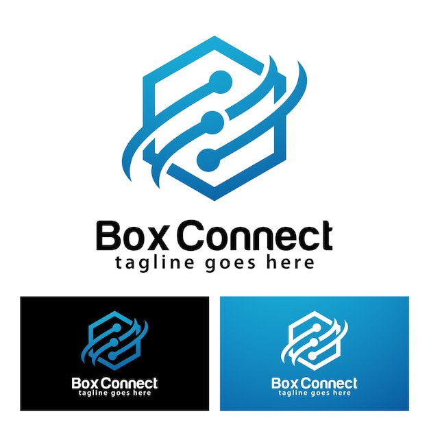 Ontwerpsjabloon voor Box Connect-logo