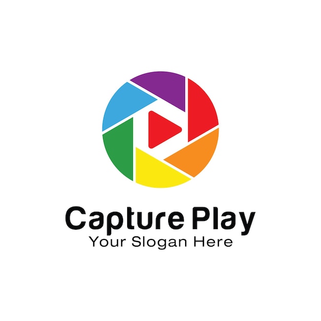 Ontwerpsjabloon voor Capture Play-logo