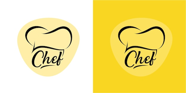 Ontwerpsjabloon voor chef-kok restaurant logo