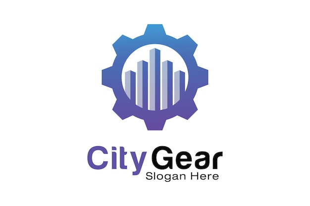 Ontwerpsjabloon voor City Gear-logo